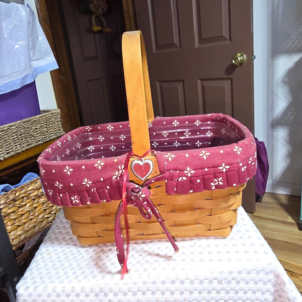 LONGABERGER VINTAGE 1997 HOPE LOVE BASKET SET